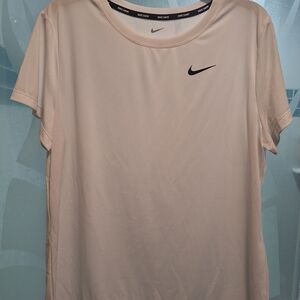 Nike Women's White Short Sleeve Tee Dri Fit